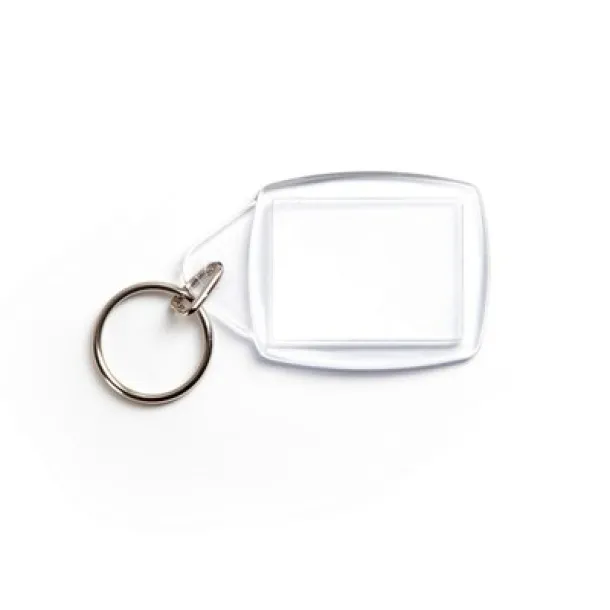  Keyring with place for paper insert neutral