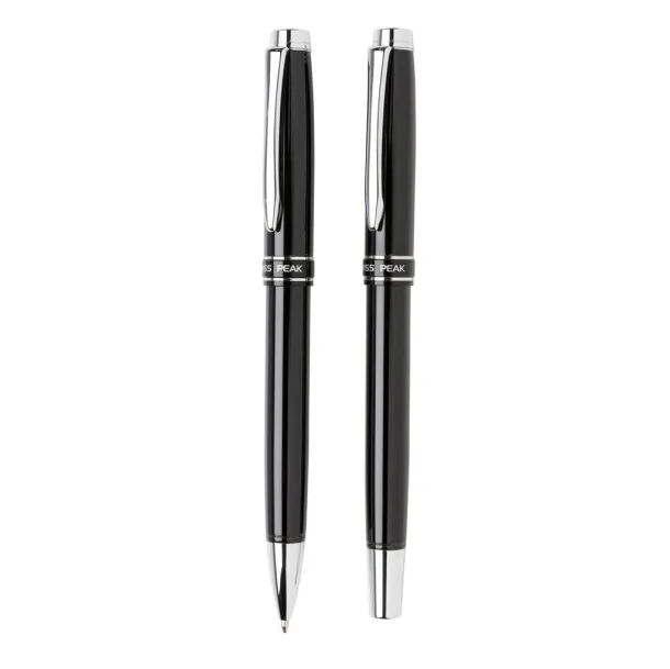  Swiss Peak Heritage pen set - Swiss Peak Black Silver