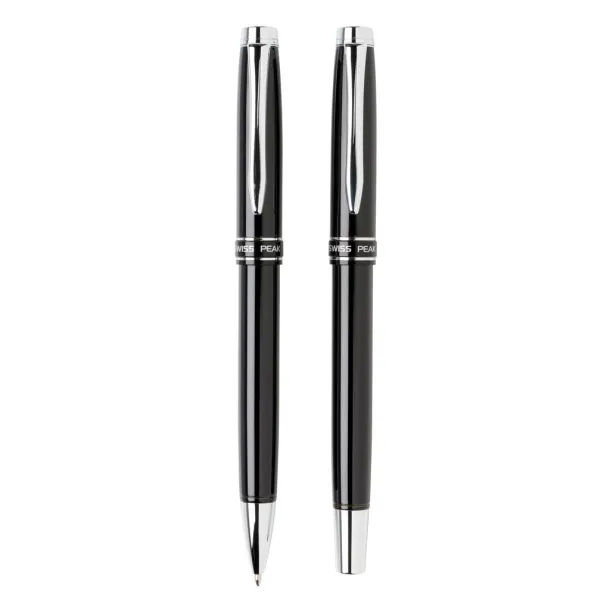  Swiss Peak Heritage pen set - Swiss Peak Black Silver