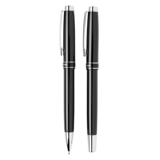  Swiss Peak Heritage pen set - Swiss Peak Black Silver