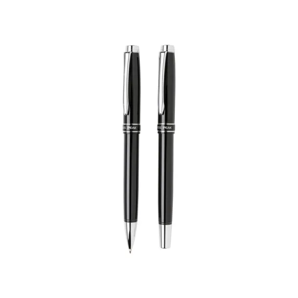  Swiss Peak Heritage pen set - Swiss Peak Black Silver