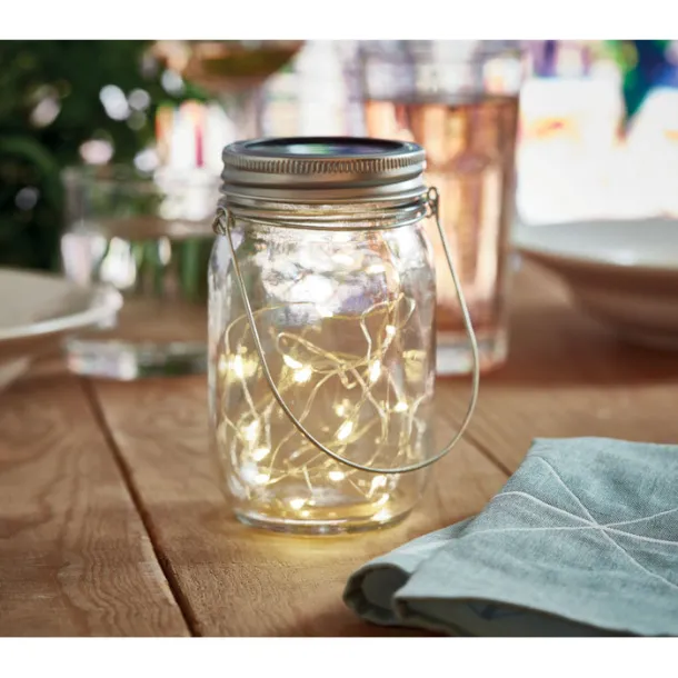 POT LAMP Solar mason jar outdoor lamp Transparent