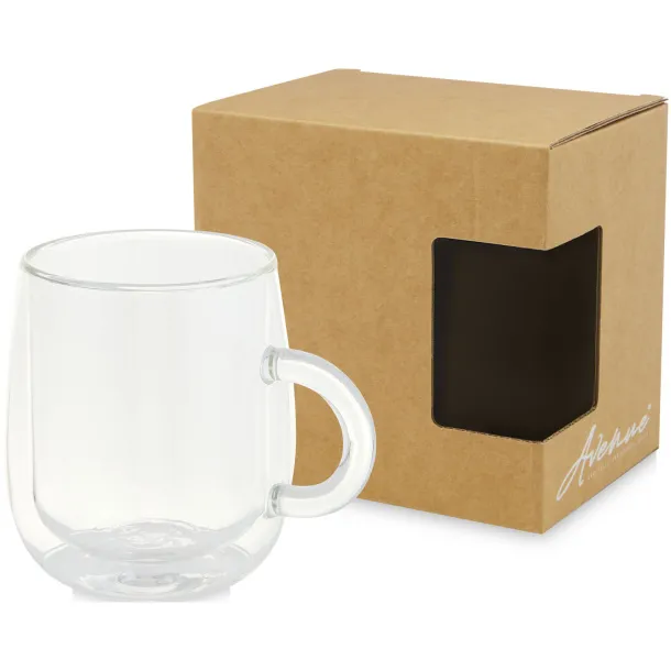 Iris 330 ml glass mug - Unbranded White