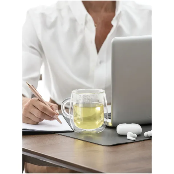 Iris 330 ml glass mug - Unbranded White