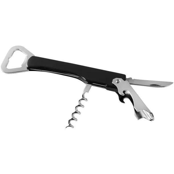 Milo waitress knife Solid black Silver