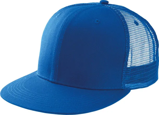  TRUCKER FLAT PEAK CAP - 6 PANELS - K-UP Royal blue