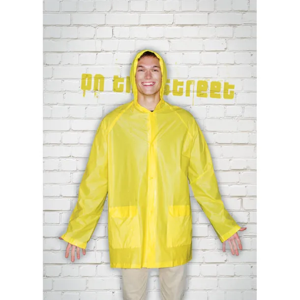 BLADO PVC raincoat with hood Yellow