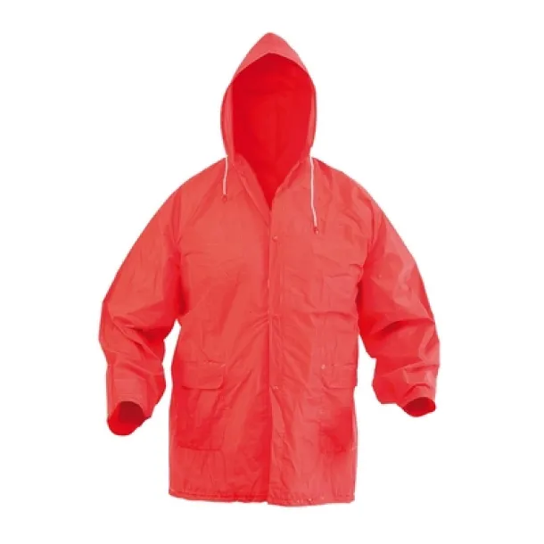  Raincoat red