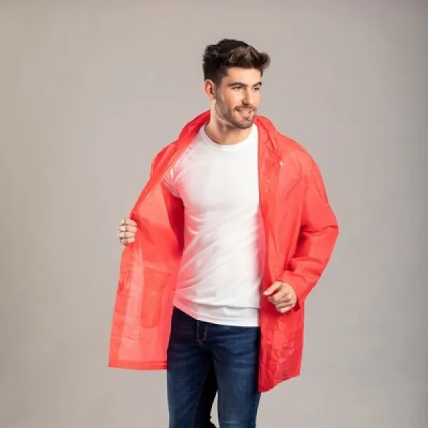  Raincoat red