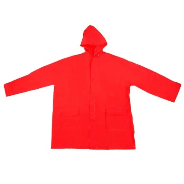  Raincoat red