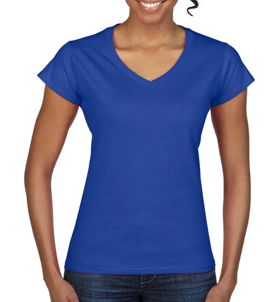  Ladies Softstyle® V-Neck T-Shirt - Gildan Kraljevski plava