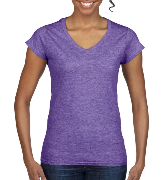  Softstyle® ženska kratka majica s V-izrezom, 144-153 g/m² - Gildan Heather Purple
