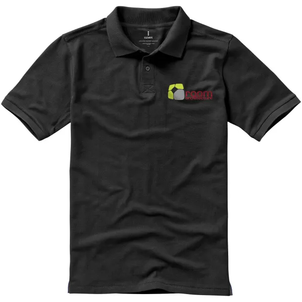 Calgary short sleeve men's polo - Elevate Life Anthracite