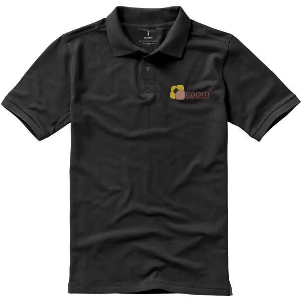 Calgary short sleeve men's polo - Elevate Life Anthracite