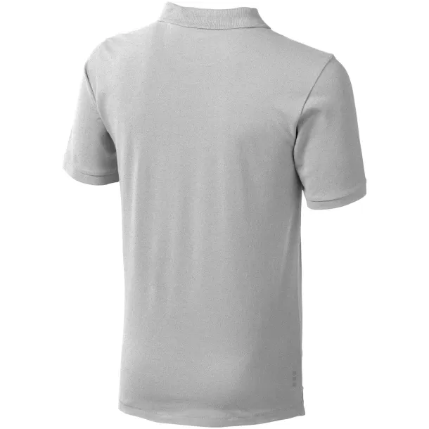 Calgary short sleeve men's polo - Elevate Life Grey Melange