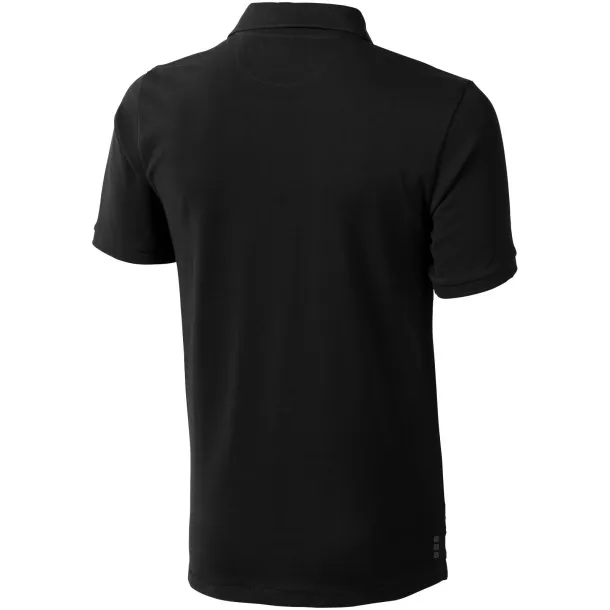 Calgary short sleeve men's polo - Elevate Life Solid black