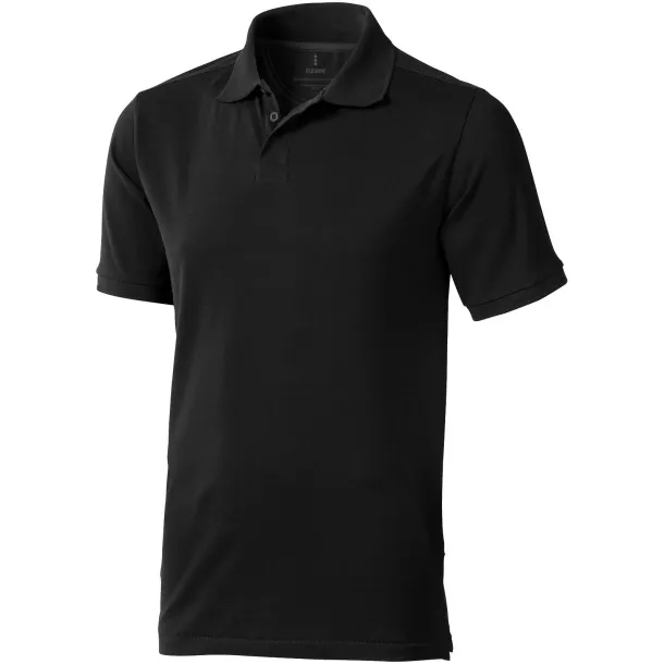 Calgary short sleeve men's polo - Elevate Life Crna
