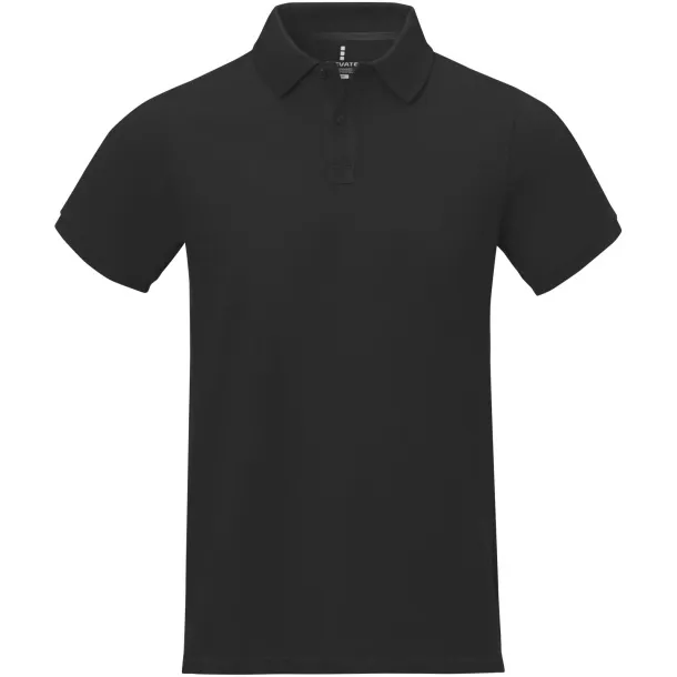 Calgary short sleeve men's polo - Elevate Life Crna