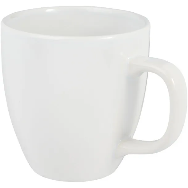 Moni 430 ml ceramic mug - Unbranded White