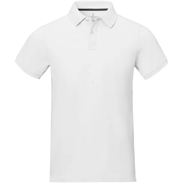 Calgary short sleeve men's polo - Elevate Life White