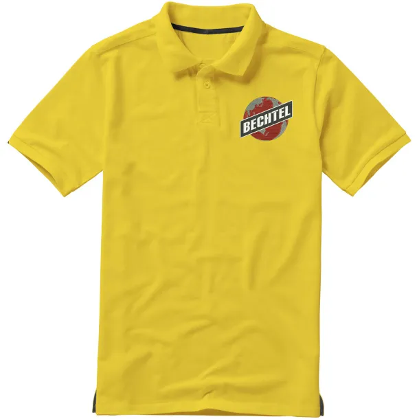 Calgary short sleeve men's polo - Elevate Life Yellow