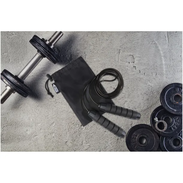 Austin uže za preskakanje u recikliranoj PET vrećici Crna