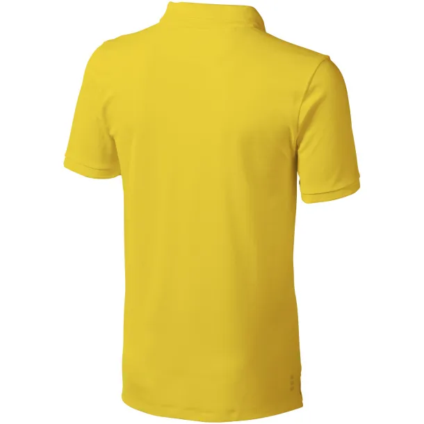 Calgary short sleeve men's polo - Elevate Life Yellow