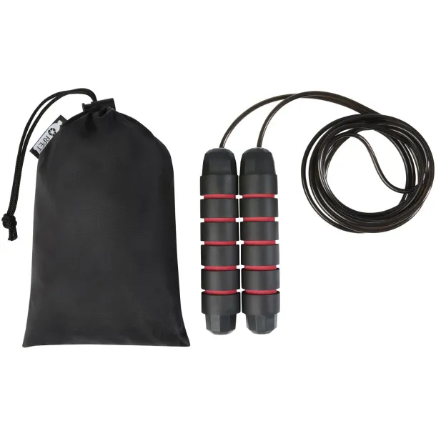 Austin soft skipping rope in recycled PET pouch - Unbranded Red