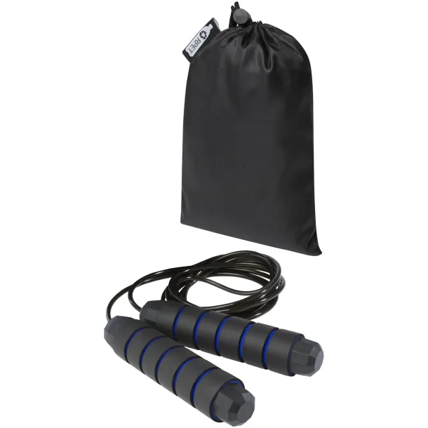 Austin soft skipping rope in recycled PET pouch Royal blue