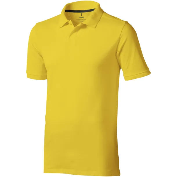 Calgary short sleeve men's polo - Elevate Life Yellow