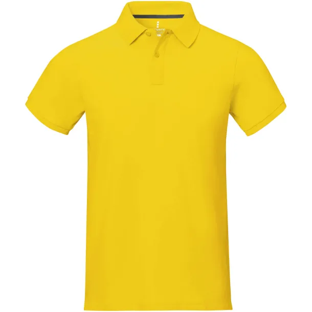 Calgary short sleeve men's polo - Elevate Life Yellow