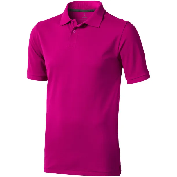 Calgary short sleeve men's polo - Elevate Life Magenta