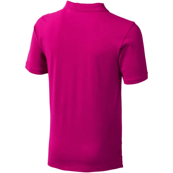 Calgary short sleeve men's polo - Elevate Life Magenta