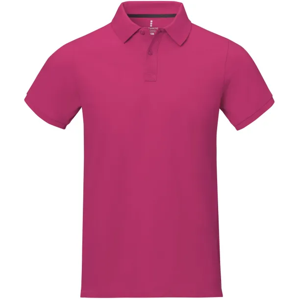 Calgary short sleeve men's polo - Elevate Life Magenta