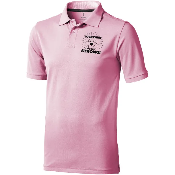 Calgary short sleeve men's polo - Elevate Life Light pink