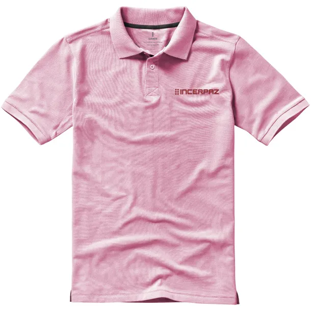 Calgary short sleeve men's polo - Elevate Life Light pink