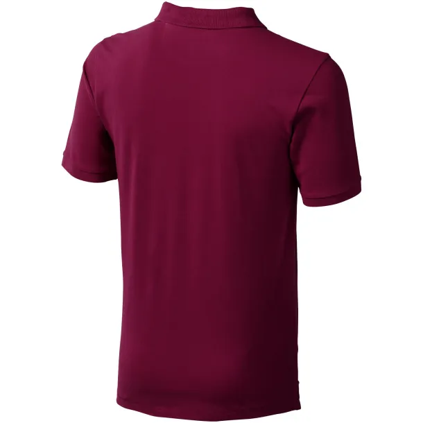 Calgary short sleeve men's polo - Elevate Life Burgundy