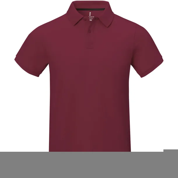 Calgary short sleeve men's polo - Elevate Life Burgundy