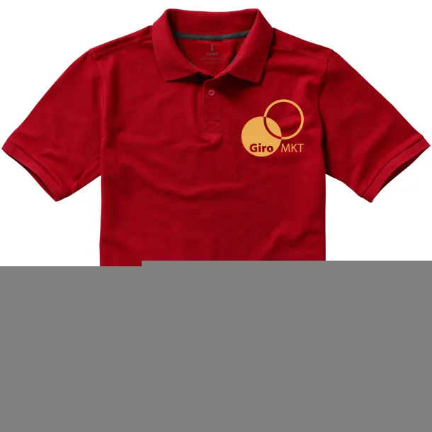 Calgary short sleeve men's polo - Elevate Life Red