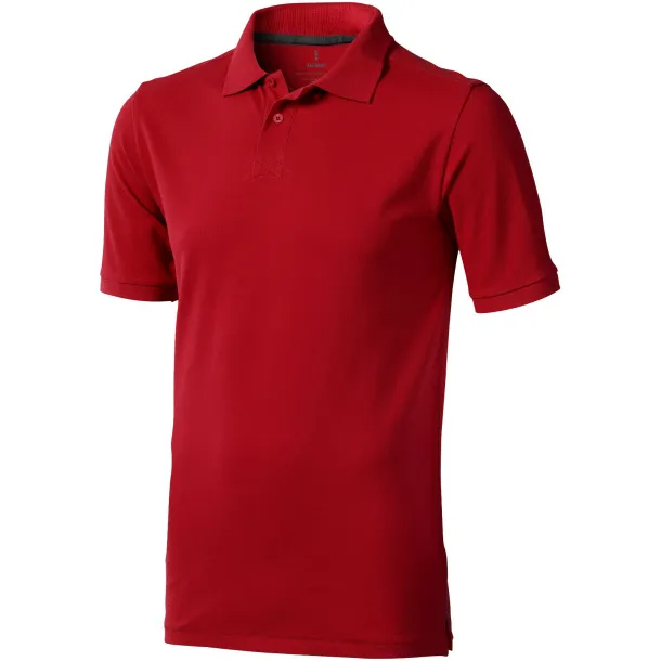 Calgary short sleeve men's polo - Elevate Life Red