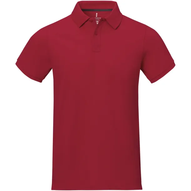 Calgary short sleeve men's polo - Elevate Life Red