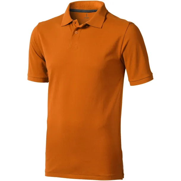 Calgary short sleeve men's polo - Elevate Life Orange