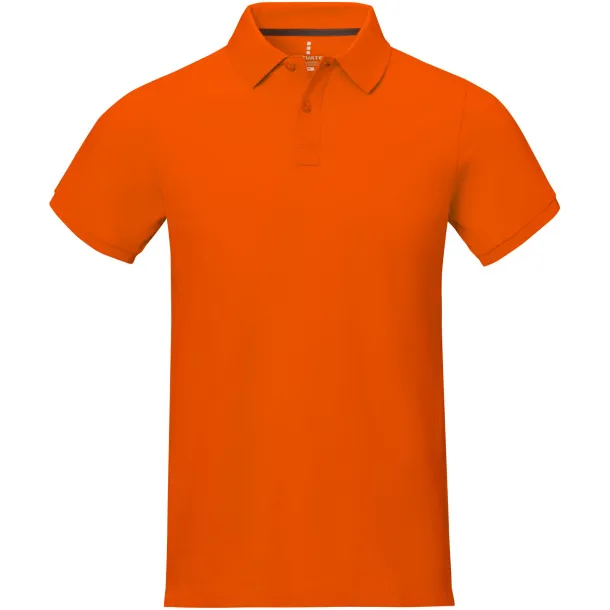 Calgary short sleeve men's polo - Elevate Life Orange