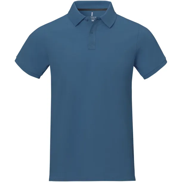 Calgary short sleeve men's polo - Elevate Life Tech blue