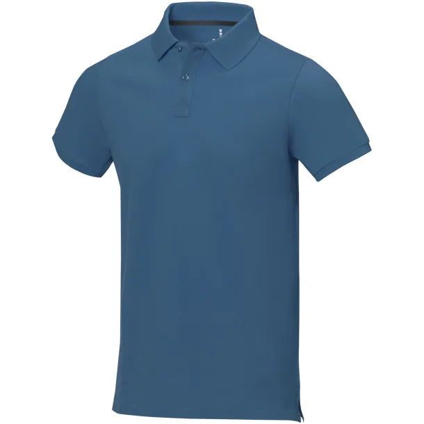 Calgary short sleeve men's polo - Elevate Life Tech blue