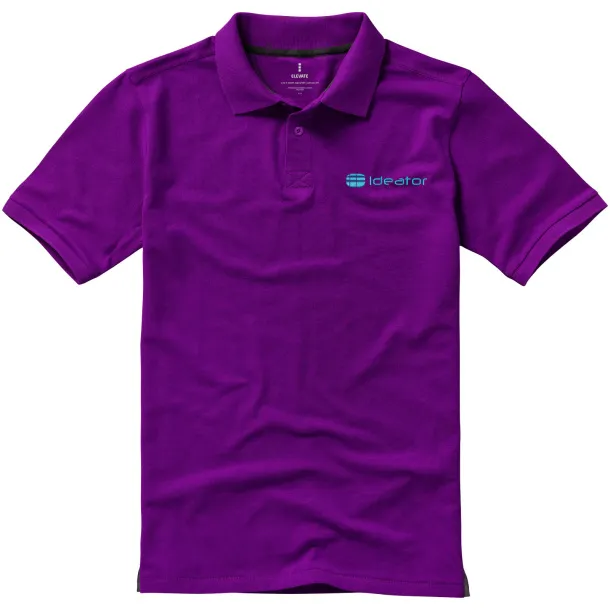 Calgary short sleeve men's polo - Elevate Life Plum