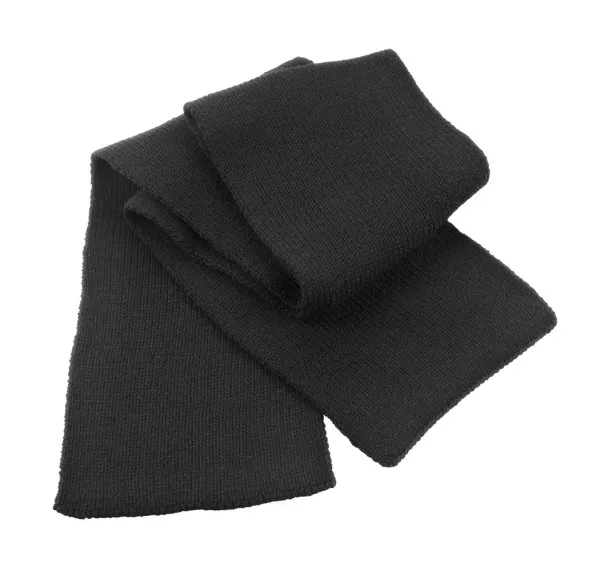  Classic Heavy Knit Scarf - Result Winter Essentials Black