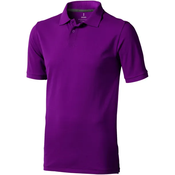 Calgary short sleeve men's polo - Elevate Life Plum