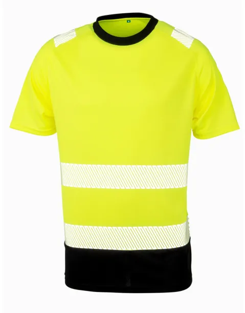  Recycled Safety T-Shirt - Result Genuine Recycled Fluorescent Yellow