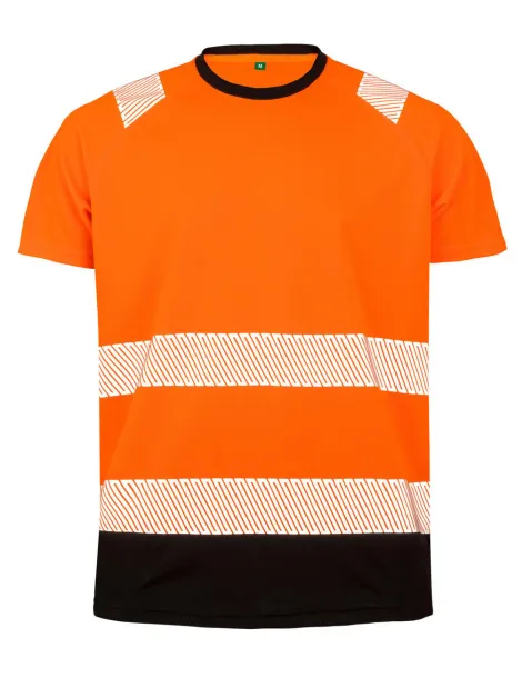  Recycled Safety T-Shirt - Result Genuine Recycled Fluorescent Orange